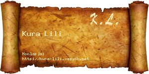 Kura Lili névjegykártya
